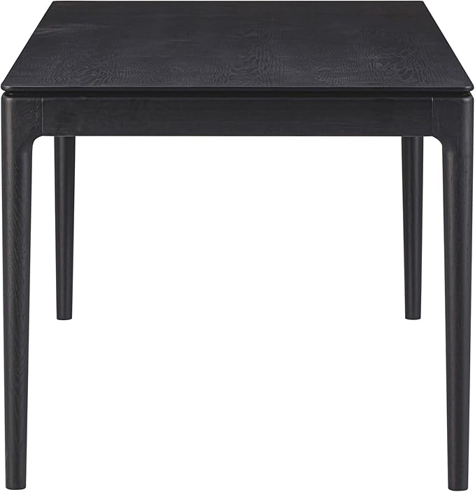 NTC Mingle 71 Inch Modern Design, Rectangular Dinner Table for Dining Room, Living Room Furniture, Effortless Assembly, Burnt Black