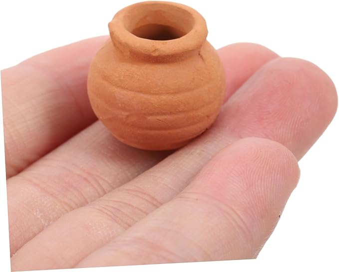 Milisten 8pcs Small Terracotta Pots Indoor Use Miniature Clay Pots Tiny Pottery Planter for Succulent Plants and Desktop Decoration