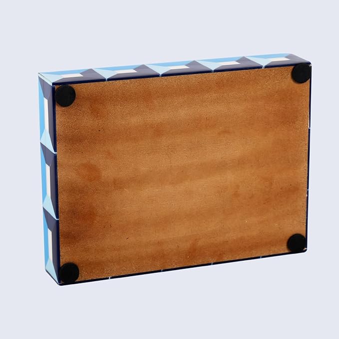 Handicrafts Home Handmade Patisserie Decorative Jewelry Box Organizer – Keepsakes, Trinkets, and Home Decor – Antique Coffee Table Storage, Memory Box, Farmhouse Style Decor Modern, 8x6x1.5