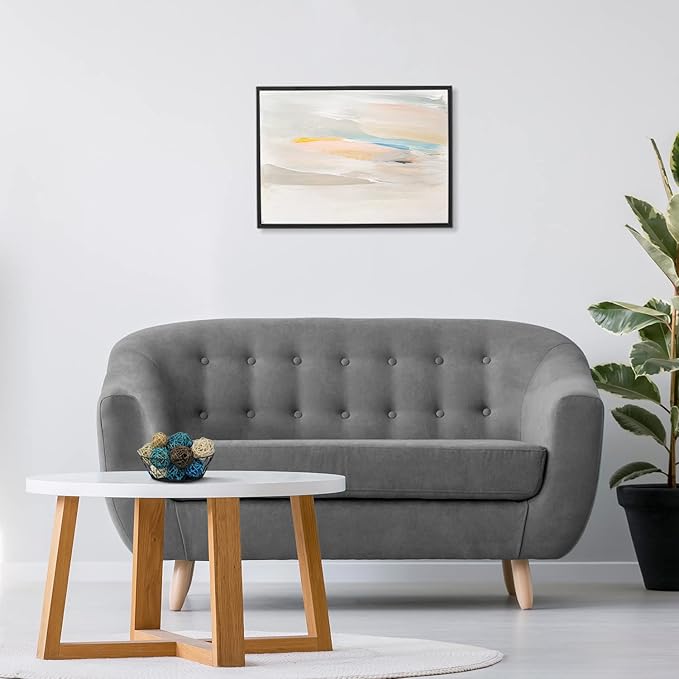 Blue Donuts Decorative Balls for Bowls Decorative Balls for Centerpiece Bowl Fillers, Assorted Rattan Wicker Balls Orb Grapevine Ball, Vase Fillers, Blue, Pack of 18