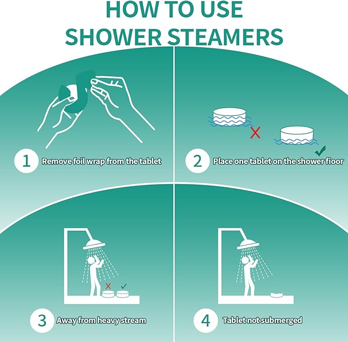 Shower Steamers Aromatherapy 15 Pack Bath Bombs Gifts for Women & Men Organic Eucalyptus & Menthol Essential Oil, Spa Relaxing Birthday Gifts for Wife & Husband, Travel Essentials Aromatherapy