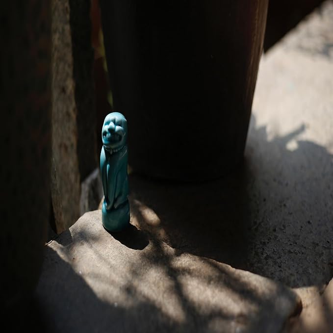 Ceramic Fengshiyeh Statues Set, Traditional Culture Figurines, Handcrafted Porcelain Decor for Home Office, Lucky Guardian Lions Sculptures as Unique Gift (1, Luck Lion B)