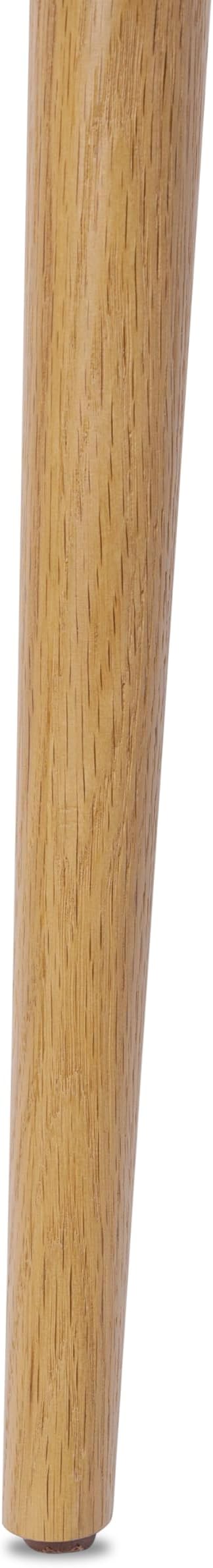 Poly & BARK Mid Century Modern Enzo Oak Dining Chair – Solid Oak Wood Splat Back Chair, 18" Seat Height, 32" Tall – Stylish MCM Kitchen & Dining Room Chair - Set of 2