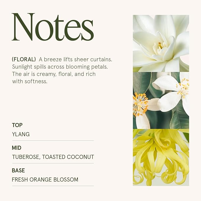 LA JOLIE MUSE Gardenia & Ylang Ylang Scented Candle, 19.4 oz, Large Glass Jar Candles for Women, Wood Wick Candle Gift, Soy Candles for Home, 90 Hours Long Burning Time