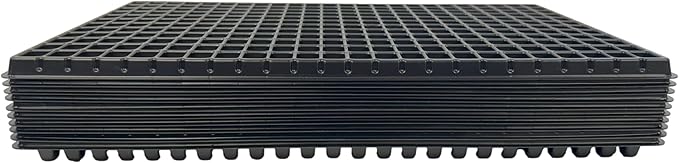 288 Cell Seedling Plastic Nursery Trays, 10 Pack, Thick Durable Germination Plug Trays, 2880 Cells Reusable Plant Propagation