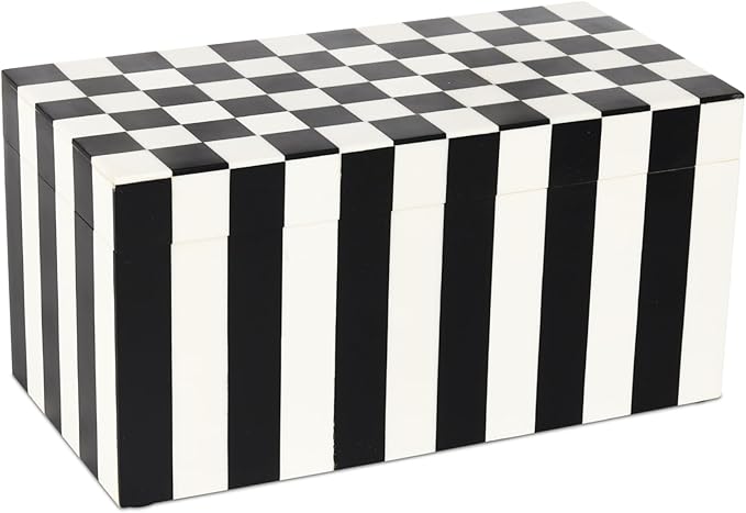 Handicrafts Home Handmade Puzzle Collection Decorative Jewelry Box Organizer – Keepsakes, Trinkets, and Home Decor – Antique Coffee Table Storage, Memory Box, Farmhouse Style Decor Check, 10x5x5