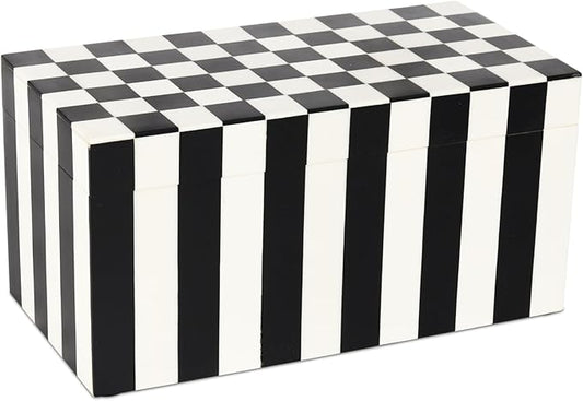 Handicrafts Home Handmade Puzzle Collection Decorative Jewelry Box Organizer – Keepsakes, Trinkets, and Home Decor – Antique Coffee Table Storage, Memory Box, Farmhouse Style Decor Check, 10x5x5