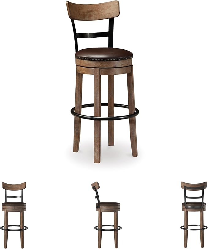 Signature Design by Ashley Pinnadel Barstool, Bar, Light Brown