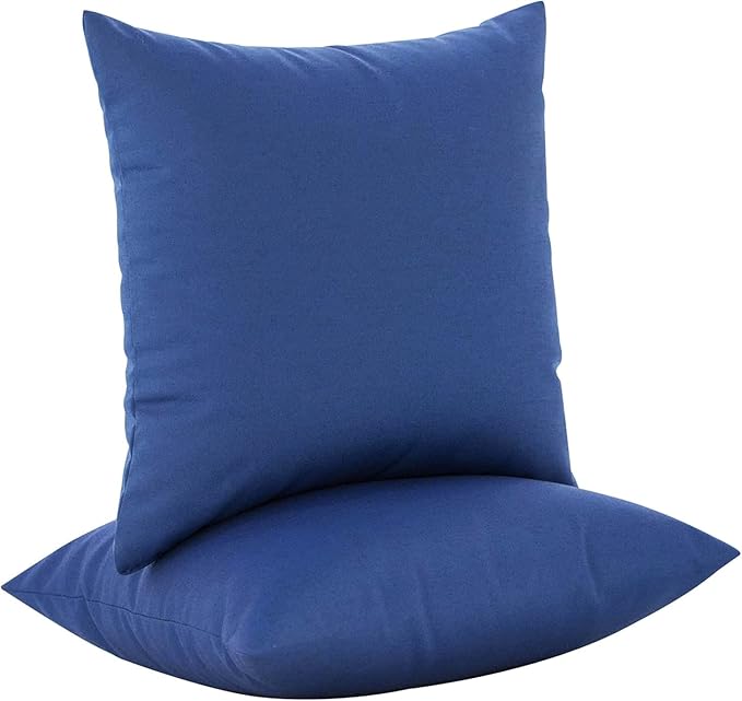 JMGBird Patio Pillows Outdoor Waterproof Set of 2 Outdoor Pillows with Inserts included18×18 Inch Outdoor Pillow for Patio Furniture