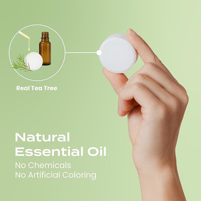 Body Restore Shower Steamers Aromatherapy 15 Pack - Christmas Stocking Stuffers, Birthday Gifts for Women, White Elephant, Relaxation, Self Care for Men - Tea Tree