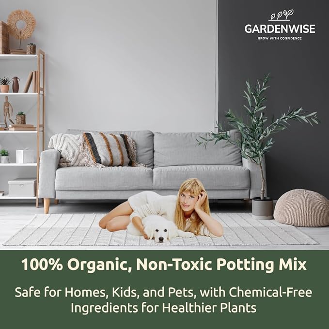 Organic Olive Tree Potting Mix – Fast-Draining, Nutrient-Rich Soil for Indoor & Outdoor Olive Trees – Mediterranean Plant Care – Long-Lasting Formula (1 Quart)