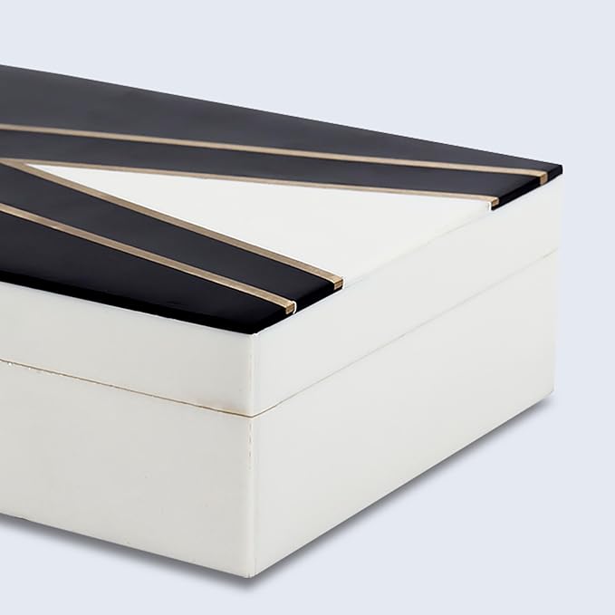 Handicrafts Home Handmade Kept Dapper Gent Collection Decorative Jewelry Box Organizer – Keepsakes, Trinkets, and Home Decor – Antique Coffee Table Storage, Memory Box, Farmhouse Style Decor, 6x8x1.5