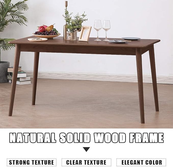 Dining Table Kitchen Table Dining Room Table Small Kitchen Table for Small Spaces Table Modern Home Furniture Dinner Table Rectangular (Dark Brown)