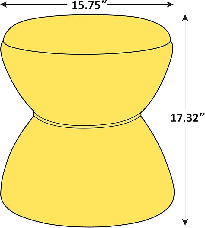 VANOMi Multi-Functional Boucle Ottoman, Vanity Stool Chair, Sturdy Wooden Footstool, Suitable for Living Room, Bedroom, and Entryway, Without Installation, Camel