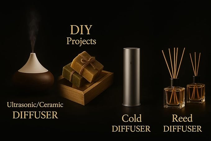 My Way Hotel Diffuser Oil – Luxury Home Fragrance Blend with Sandalwood, Cedarwood, Lemon & Iris – 120mL Essential Oil for Aromatherapy Diffusers & Humidifiers