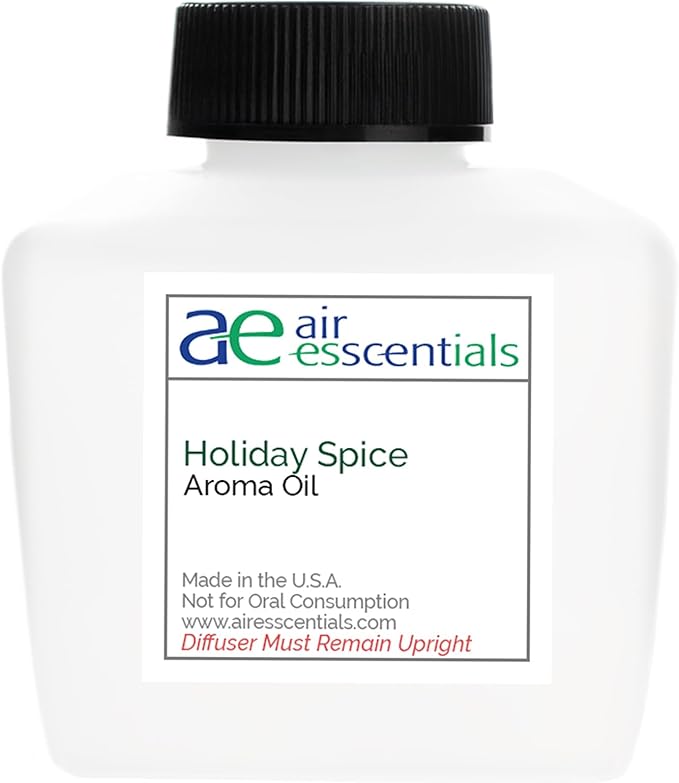 Holiday Spice Aroma Oil, Festive Essential Oil Blend for Diffusers & Scent Machines, Floral, Cinnamon & Fruit Notes, Warm Holiday Fragrance, Cold-Air Compatible, 100mL