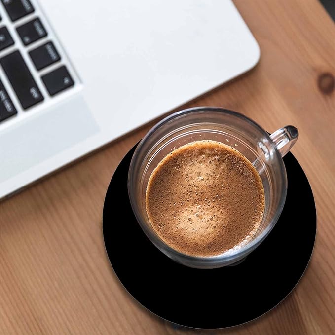 Dog Paw Coasters Set for Wood Table Miraculous Aesthetic Little Animal Puppy Kitten Foot Print Isolated Tabletop Protection Mat for Mugs and Cups 4 Inch for Kitchen Office Home