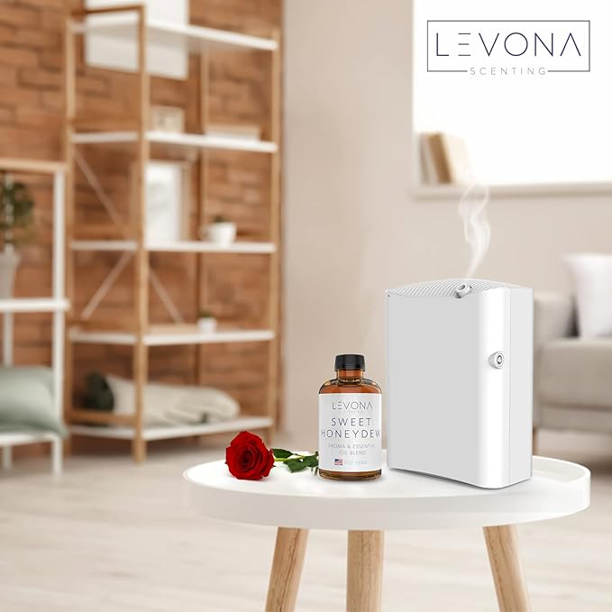 Levona Scent Oil Diffuser Essential Oils: Essential Oils Home Luxury Scents - Sweet Honeydew Essential Oil - Sweet & Fresh Notes of Nectarine and Floral Rose Essential Oil - 500 Ml Fragrance Oils