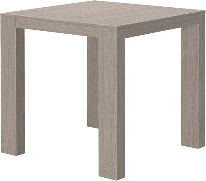 Plank+Beam Modern Counter Height Table, 41", Dinner Preparation Tables for Small Space, Solid Wood Square Kitchen Table, Seashell Wirebrush