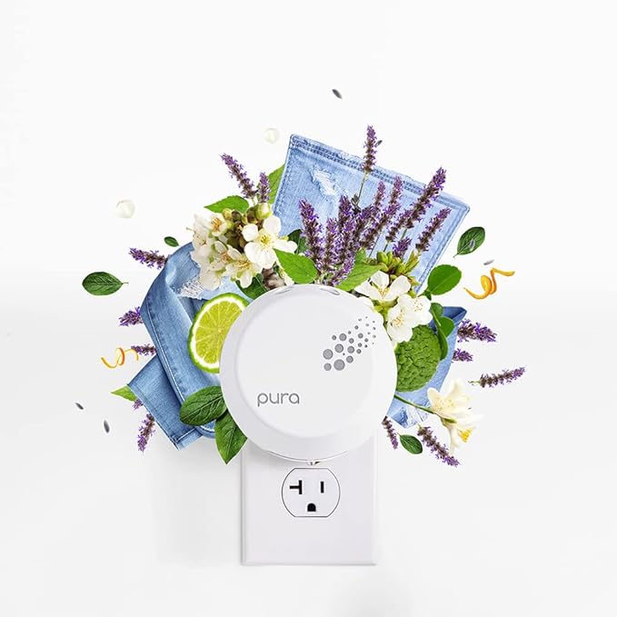 Capri Blue Blue Jean Pura Smart Home Plug-in Diffuser Refills – Capri Blue Pura Refills – Pura Diffuser Refills with a Linen Scent – Long-Lasting Aromatherapy Diffuser Refills (Pack of 2)
