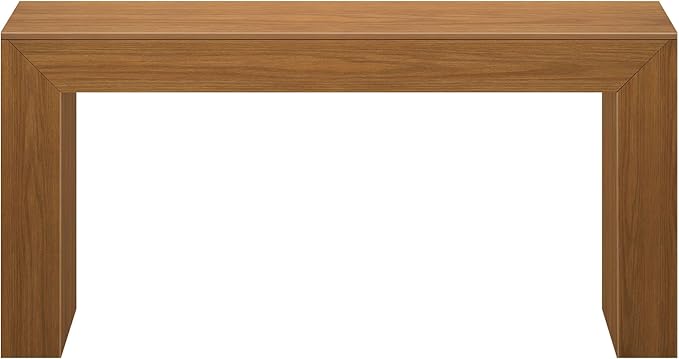 Plank+Beam Grand Console Table, 66 Inch Modern Solid Wood Sofa Table, Narrow Entryway Table for Hallway, Behind The Couch, Living Room, Foyer, Pecan Wirebrush