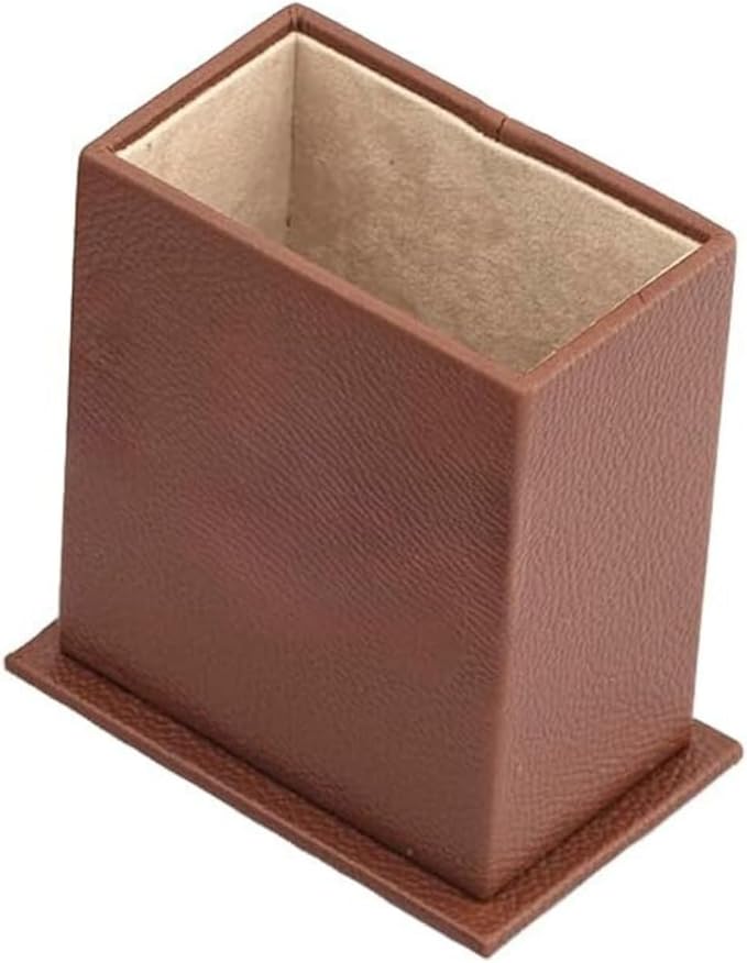 MOOGCO Bonded Set Luxury Leather Desk Pad & Desk Organization Essentials Desk Organizer Leather Desk Organizer (Tan)