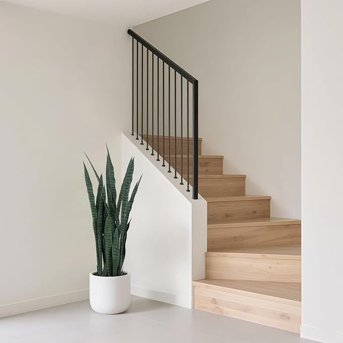 4ft Artificial Snake Plant, Fake Sansevieria snke Indoor, 36 Thick PE Leaves Lifelike Faux Snake Plants, Home Living Room Decor,Greenery for Office Decor,Grayish Green