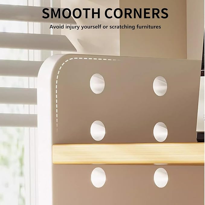 Wood Desk Shelf Organizer, 2 Tier Desktop Bookshelf for Home and Office Supply, Wooden Desktop Organizer with Pegboard Design, Adjustable Display Shelf for Computer Desk