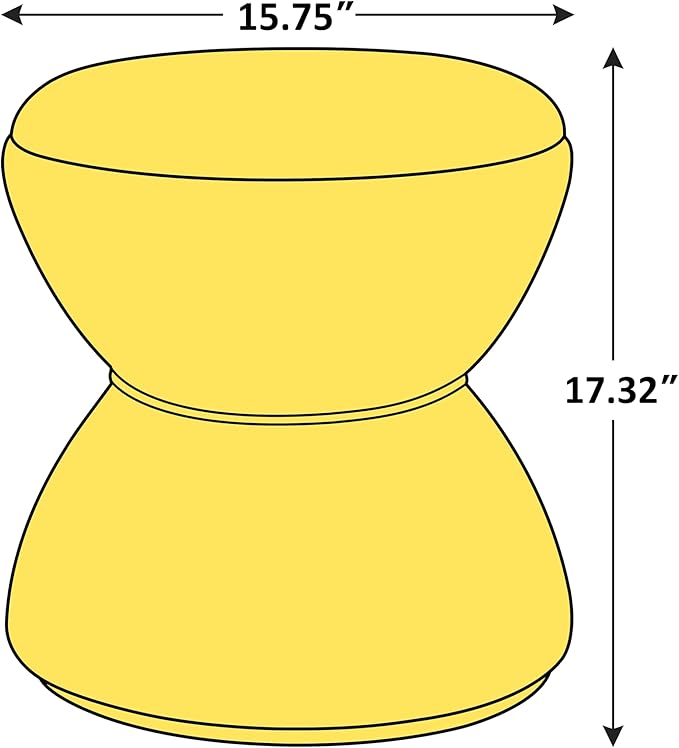 VANOMi Multi-Functional Boucle Ottoman, Vanity Stool Chair, Sturdy Rotating Wooden Footstool, Suitable for Living Room, Bedroom, and Entryway, Without Installation, Swivel, Camel