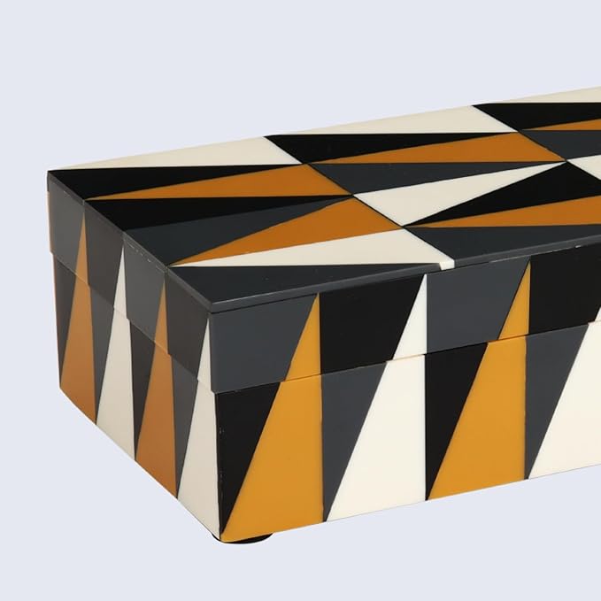 Handicrafts Home Handmade Puzzle Collection Decorative Jewelry Box Organizer – Keepsakes, Trinkets, and Home Decor – Antique Coffee Table Storage, Memory Box, Farmhouse Style Decor Guild, 10x4.5x2.5