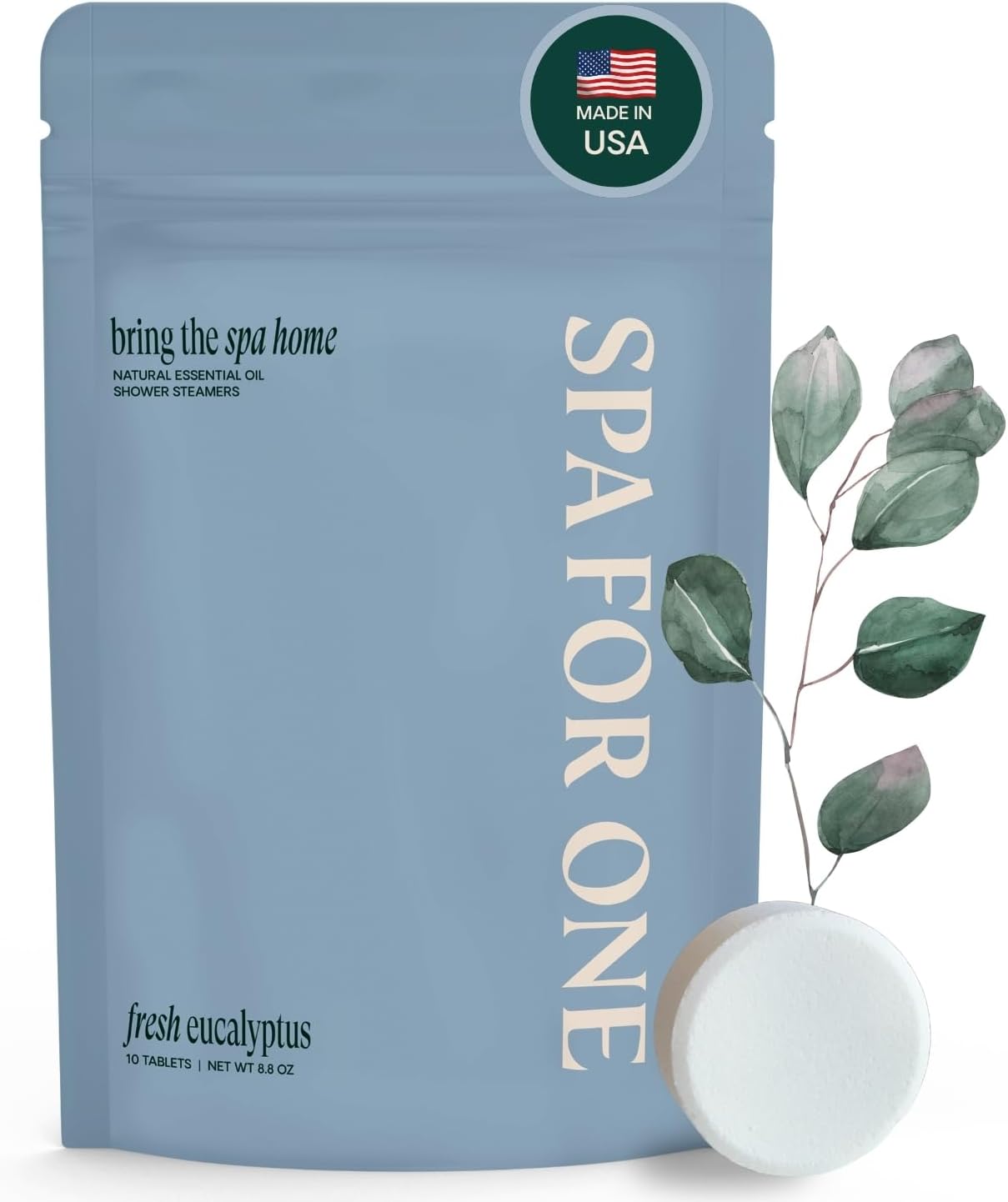 Aromatherapy Shower Steamers - Made in USA with Natural Eucalyptus Essential Oils - Birthday Gifts for Women and Men, Stress Relief & Relaxation