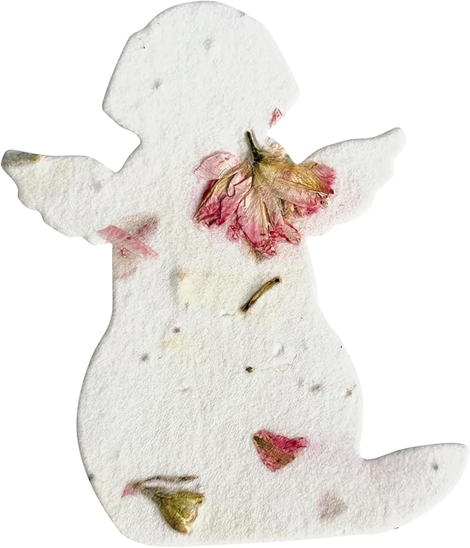 24pcs Seed Paper – Pink Plantable Wildflower for Pet Lovers, Pet Owners, Memorials & Other Milestone Celebrations (Pink - Dog)