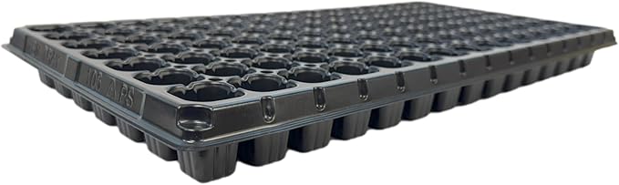 105 Cell Seedling Plastic Nursery Trays, 10 Pack, Thick Durable Germination Plug Trays, 1050 Cells Reusable Plant Propagation