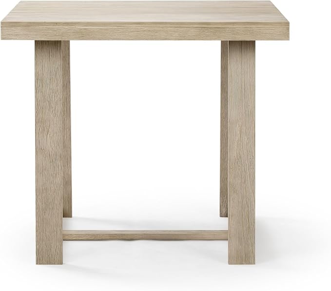 Plank+Beam Counter Height Dining Table, 41 Inch Solid Wood Kitchen Table, Farmhouse Dinette Table for 4, Compact Counter Table, Seashell Wirebrush