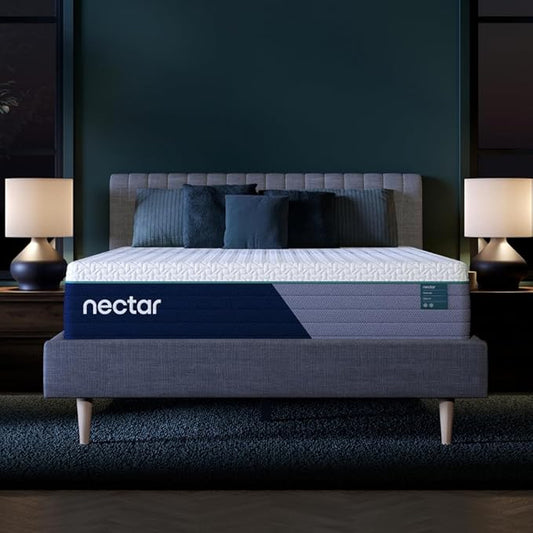 Nectar Premier Hybrid 13” Twin Mattress - Medium Firm - Memory Foam & Innerspring Coils - Cooling Upgrade - 2” Pressure Relief Layer - Mattress in a Box - 365-Night Trial & Forever Warranty