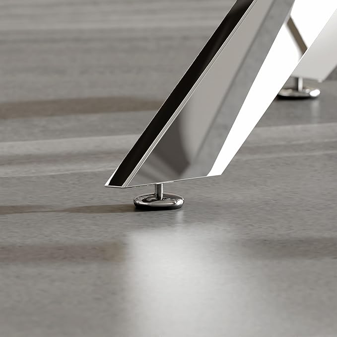 Glass Dining Table, Modern Kitchen Table 36" Small Round Dining Table for Apartment Kitchen Dining Room,Tempered Glass Table Top