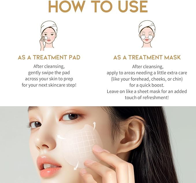 Toner Pads for Dry Dull Sensitive Skin Korean, #OOTD Retinol Ceramides Strengthen Skin Barrier Smoothing Hydrating, Toner Pad 70Pads 4.05oz 120ml