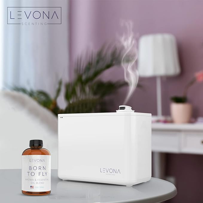 Levona Scent Essential Oil for Diffuser: Home Luxury Fragrance Scent - Aroma Diffuser Oil Refill - Hotel Diffuser Essential Oils for Humidifiers - 700 Ml/ 23oz Essential Oils - Born to Fly