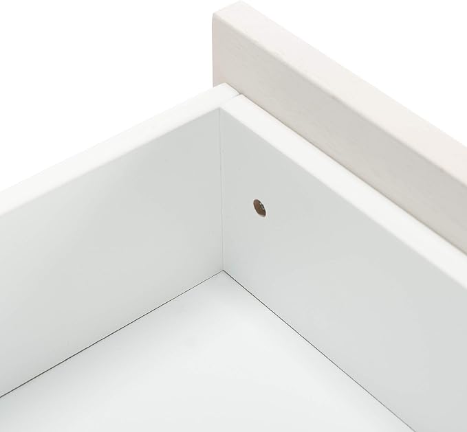 SAFAVIEH Genevieve TV Stand for up to 65" Flatscreen – White & White Washed Finish, Mid-Century Modern Storage Cabinet, Entertainment Media Console (MED5000C)