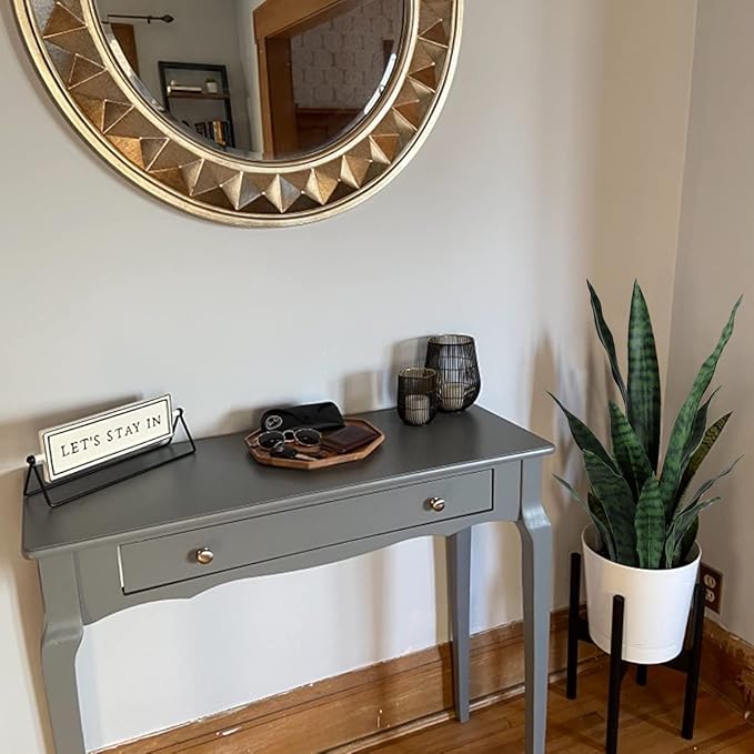 Artificial Plants Sansevieria Snake Plant with Black Plastic Planter Greenery Perfect Faux Agave Fake Plants in Pot for Home Office Indoor and Outdoo Décor (22" Green)