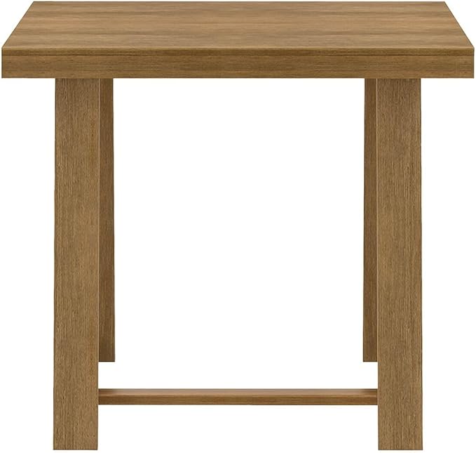 Plank+Beam Counter Height Dining Table, 41 Inch Solid Wood Kitchen Table, Farmhouse Dinette Table for 4, Compact Counter Table, Pecan Wirebrush