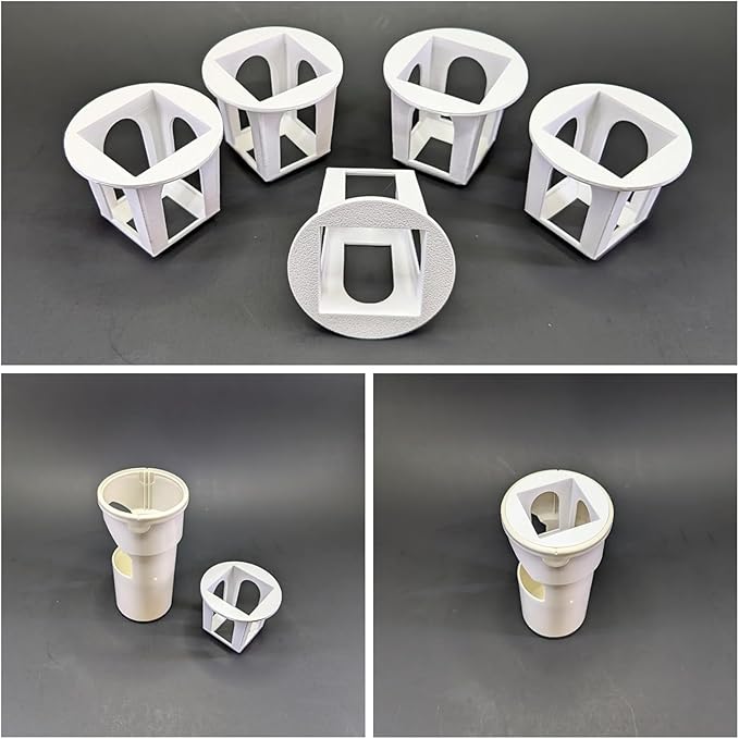 Grow Cubes for Hydroponic System/Compatible with Gardyn (10 Grow Cubes / 10 White caps)