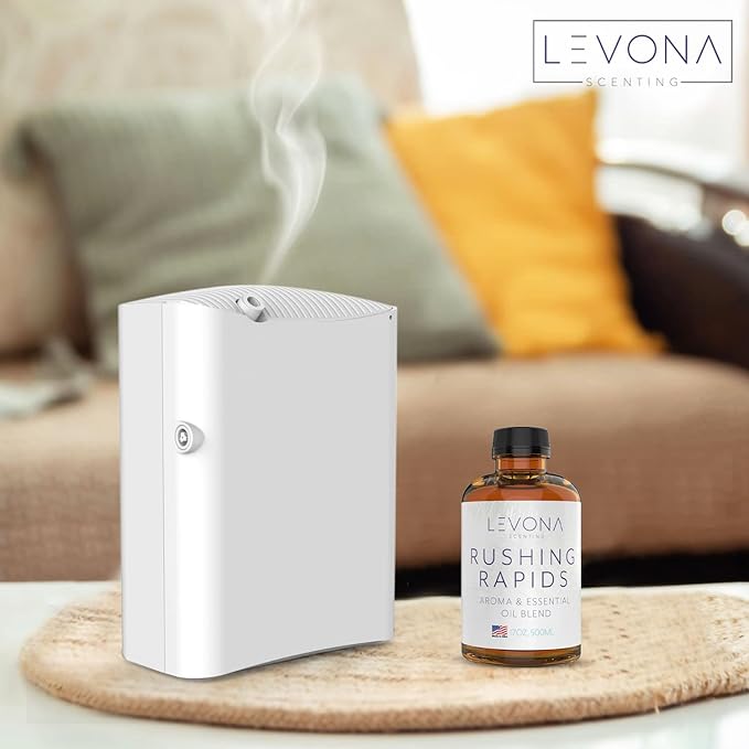 Levona Scent Essential Oils For Diffusers For Home: Hotel and Home Luxury Scents Oils For Diffuser - Rushing Rapids Scented Oil With Citrus Essential Oils And A Touch Of Vanilla Fragrance Oil - 500 Ml