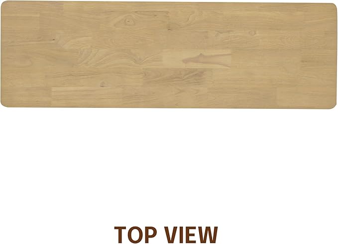 NTC Mingle Console 47 Inch Modern Design, Rectangular Dinner Table for Dining Room, Living Room Furniture, Effortless Assembly - Sand