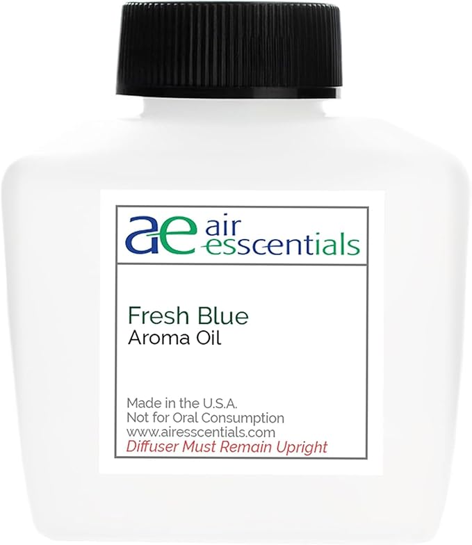 Fresh Blue Aroma Oil, Essential Oils Blend for Diffusers & Scent Machines, Mandarin, Ozone, and Cardamom Blend, Aromatherapy, Cold Air Diffuser Compatible, 100 mL