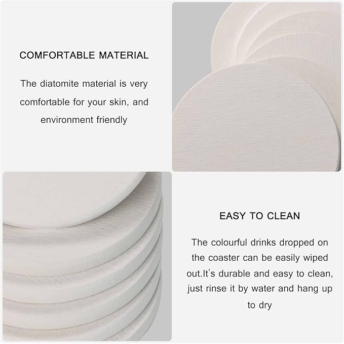 Hand Posing Anti Slip Coasters Human Skeleton Bone Isolated Cool Symbol Cups Place Mats for Table Home Decor 4 Inches Living Room Kitchen Coffee Table,2 Pcs