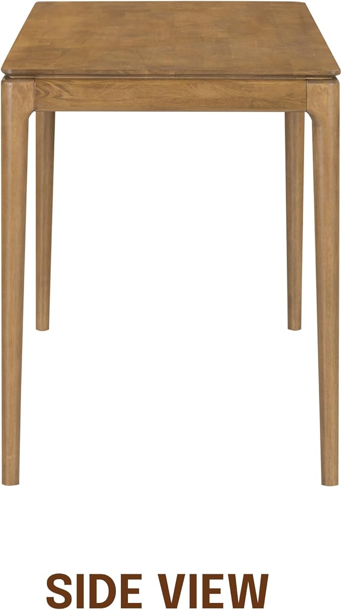 NTC Mingle Desk 47 Inch Modern Design, Rectangular Dinner Table for Dining Room, Living Room Furniture, Effortless Assembly - Teak Look