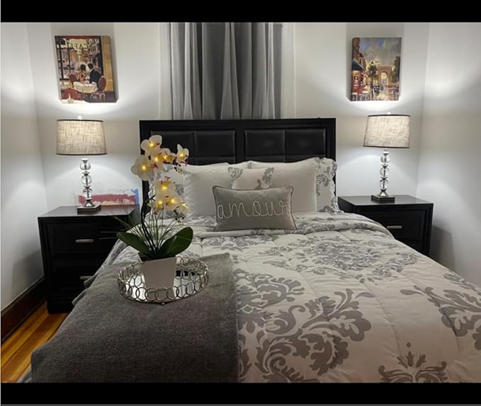 HOMESEASONS Homeseaons Orchid Lamp-LED Lighted Orchid Arrangements,Pre Lit Artificial Orchid,Light Up Flower Lights, Faux Orchid Phalaenopsis Arrangement (White)