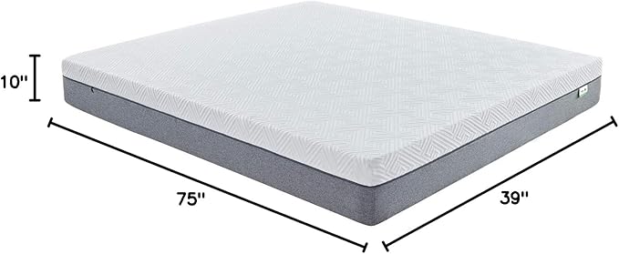 Novilla Twin Mattress, 10 Inch Gel Memory Foam Twin Size Mattress for Cool Night & Pressure Relief, Medium Plush Mattresses, Bliss