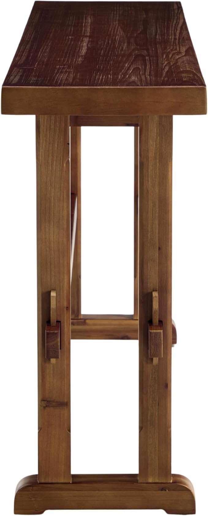 Narrow Entryway Table 59" Farmhouse Wood Long Skinny Console Table for Entryway Rustic Sofa Table for Living Room/Hallway/Reception/Bedroom, Walnut